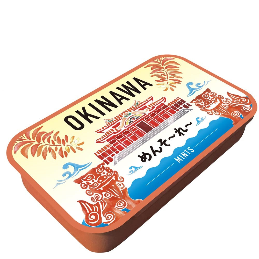 【湧川商会】ミント缶 OKINAWAミント缶 3缶首里城