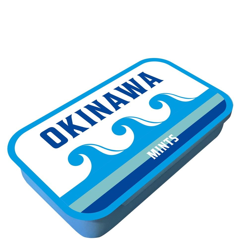 【湧川商会】ミント缶 OKINAWAミント缶 3缶 ウェーブ