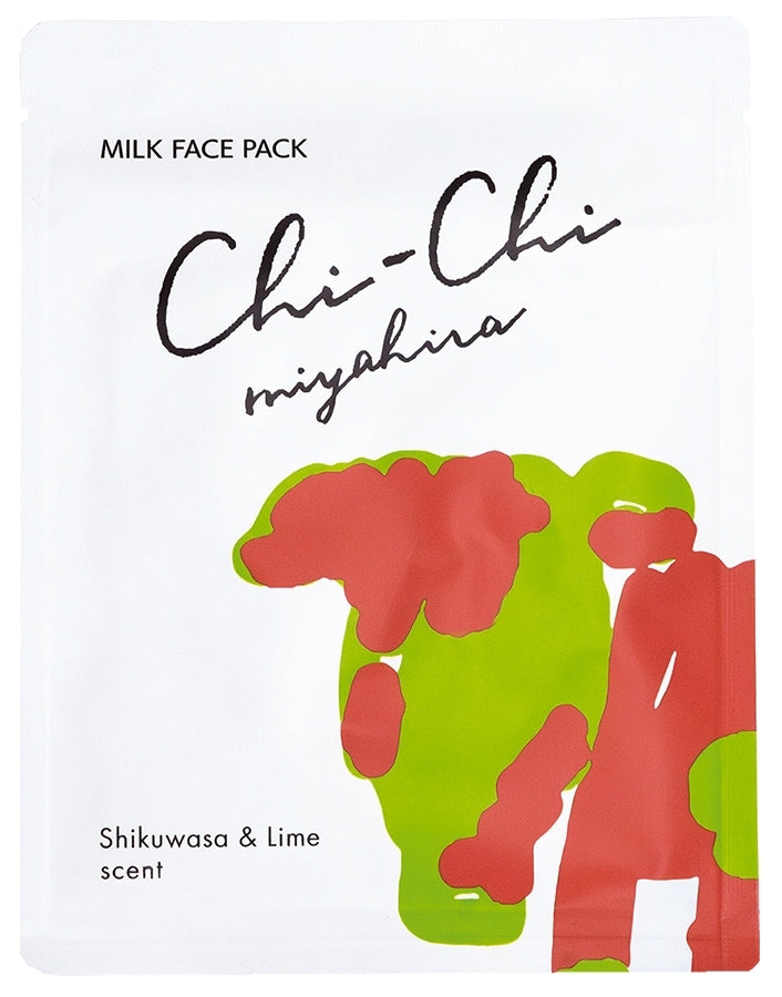 【宮平乳業】Chi-Chi ミルクフェイスパック シークヮーサー&ライムの香り