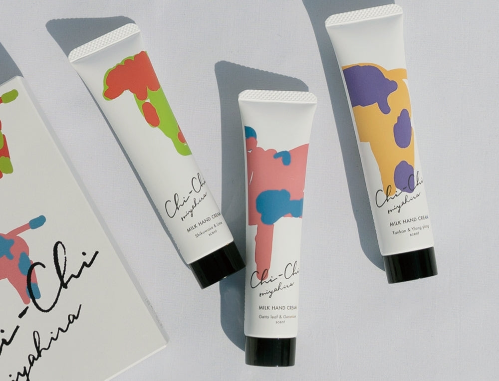 【宮平乳業】Chi-Chi ミルクハンドクリーム タンカン&イランイランの香り