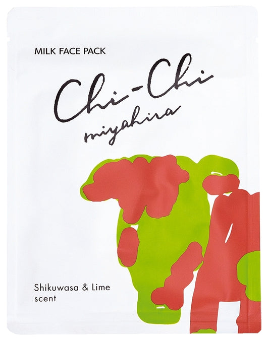 [Miyahirai 유제품 사업] Chi-Chi Milk Face Pack Shikuwasa & Lime Scent